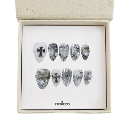 End Realm Almond Short Short Almond Chrome,Gothic