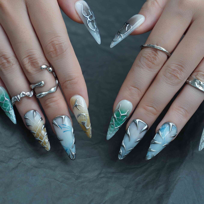 Mirror Maze Stiletto Geometric