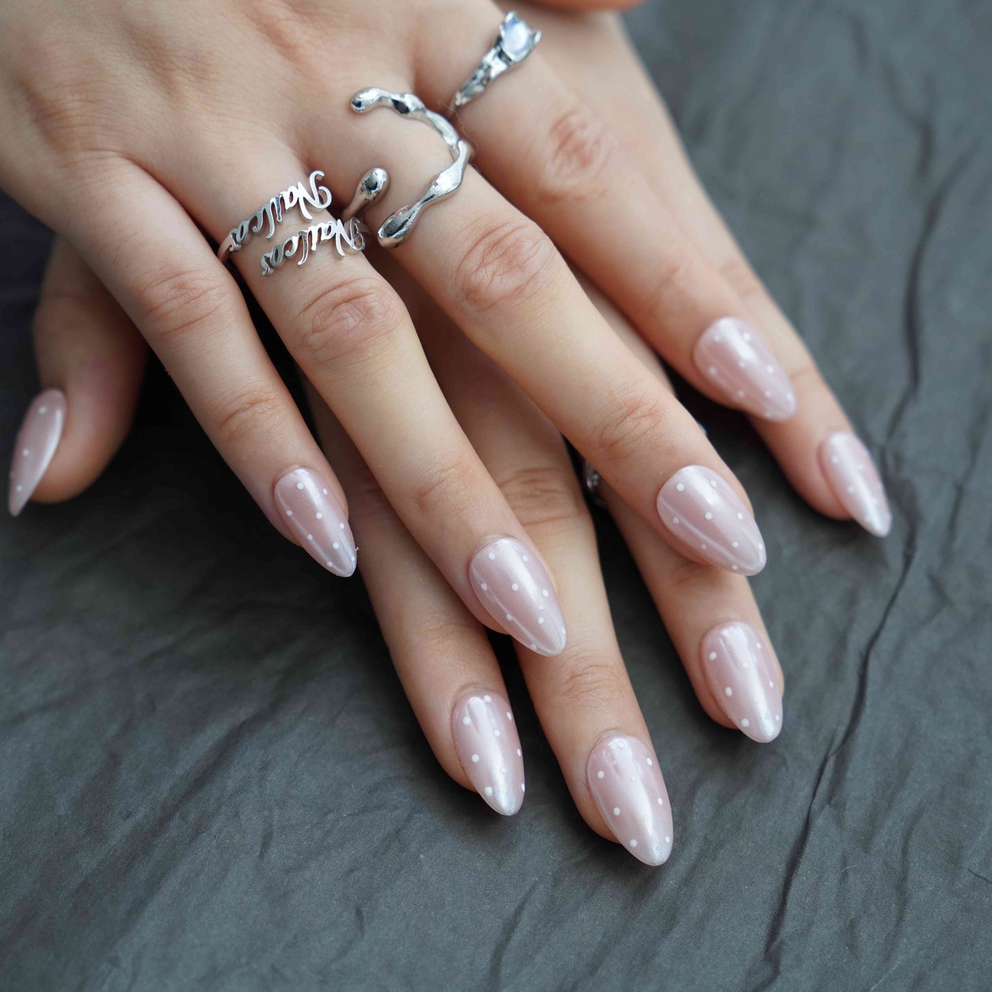 White dots