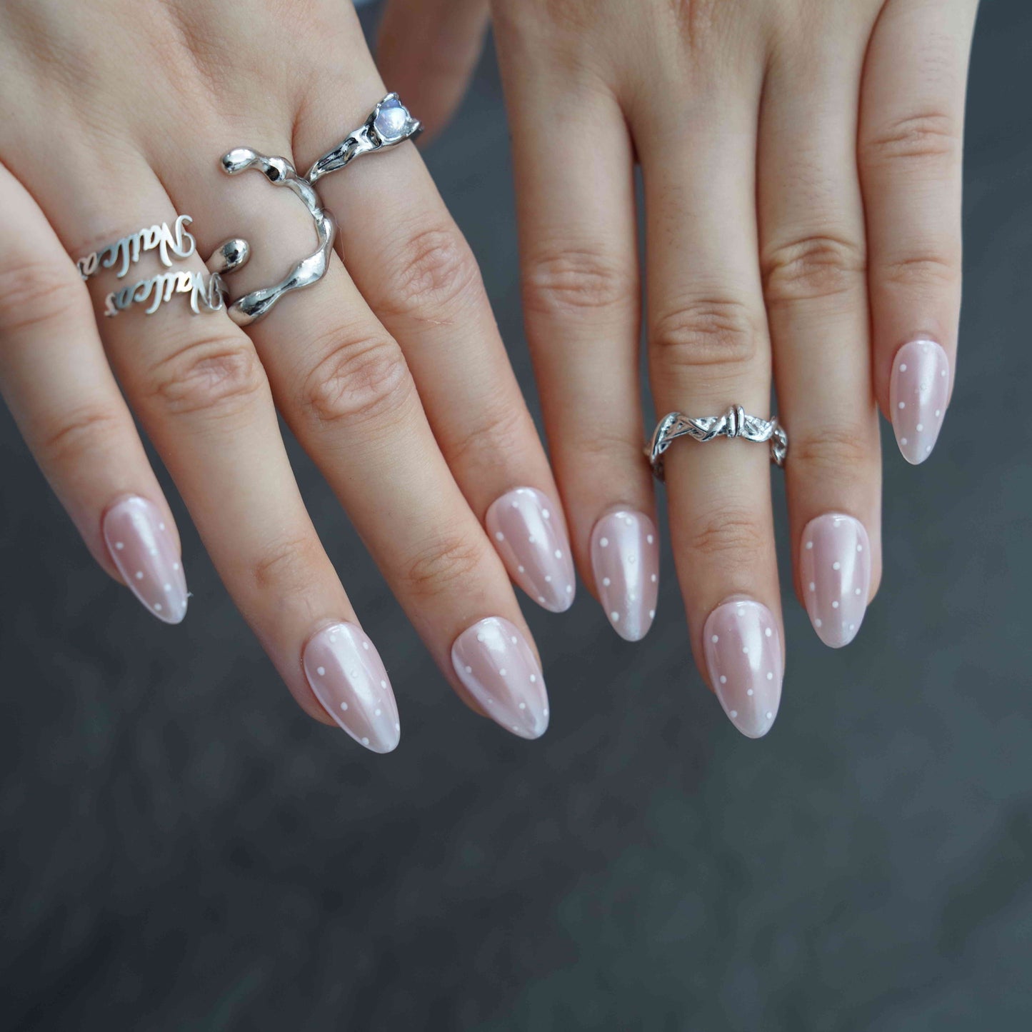 White dots