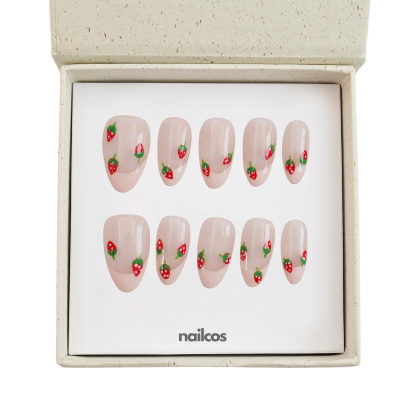 Little Strawberry Short Almond French,Painted