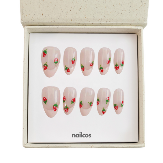 Little Strawberry Short Almond French,Painted
