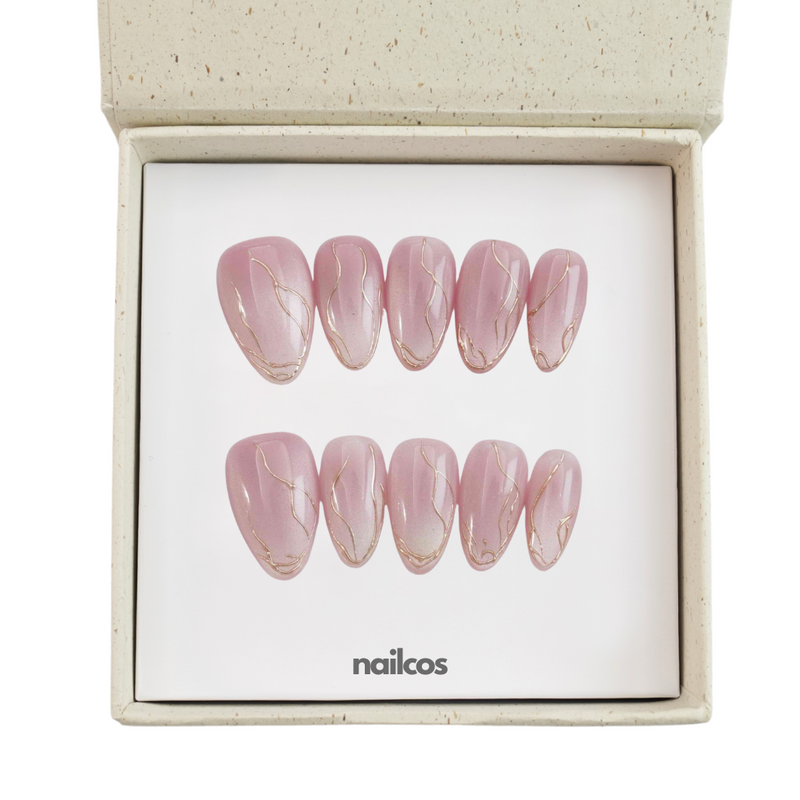 Rose Vein Short Almond Cat Eye