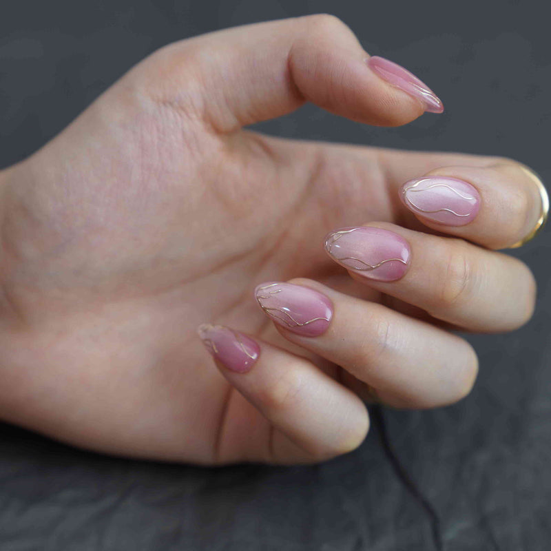Rose Vein Short Almond Cat Eye