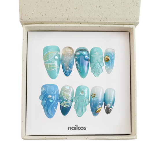 Atlantean Dreams Midium Almond 3D,Jelly,Ocean,Summer