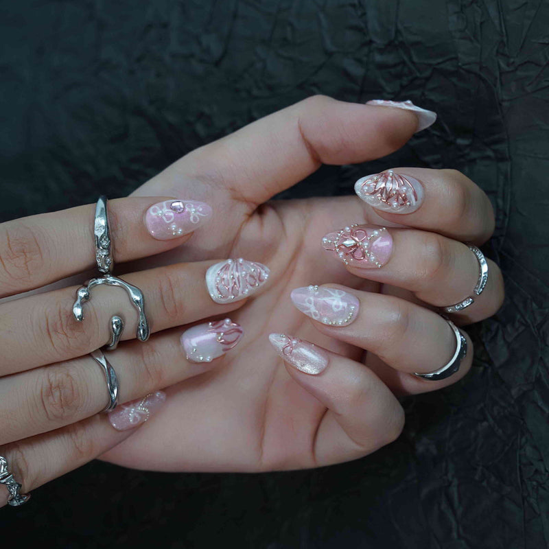 Dream Ballet Short Almond Chrome,Glazed