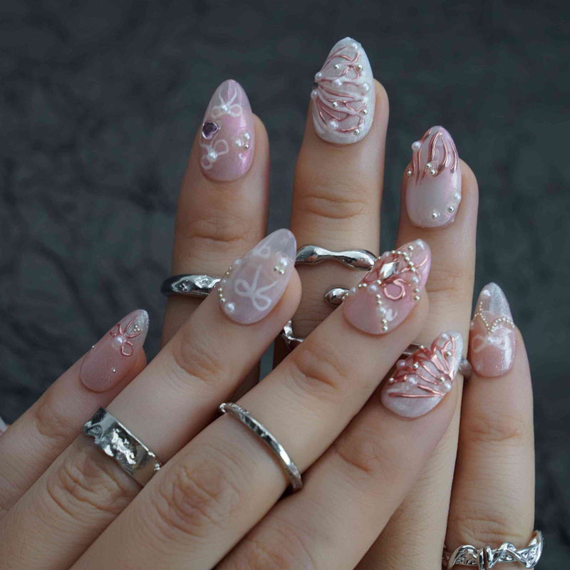 Dream Ballet Short Almond Chrome,Glazed