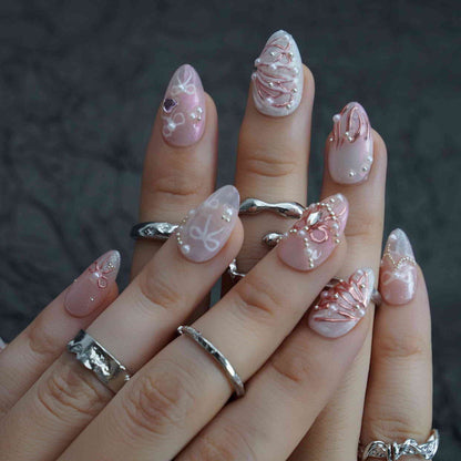 Dream Ballet Short Almond Chrome,Glazed